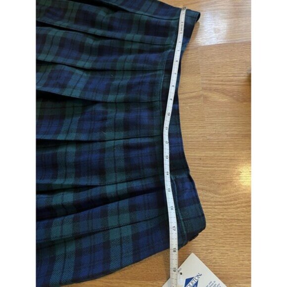 NWT Vintage Pendleton Blue Green Scottish Tartan Wool Blazer Skirt Set Size 20W - Picture 11 of 12